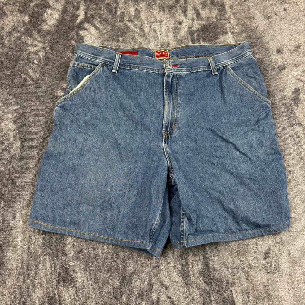 Vintage Y2K 90s Tommy Hilfiger Denim Shorts Mens 38 Blue Carpenter Fit Premium